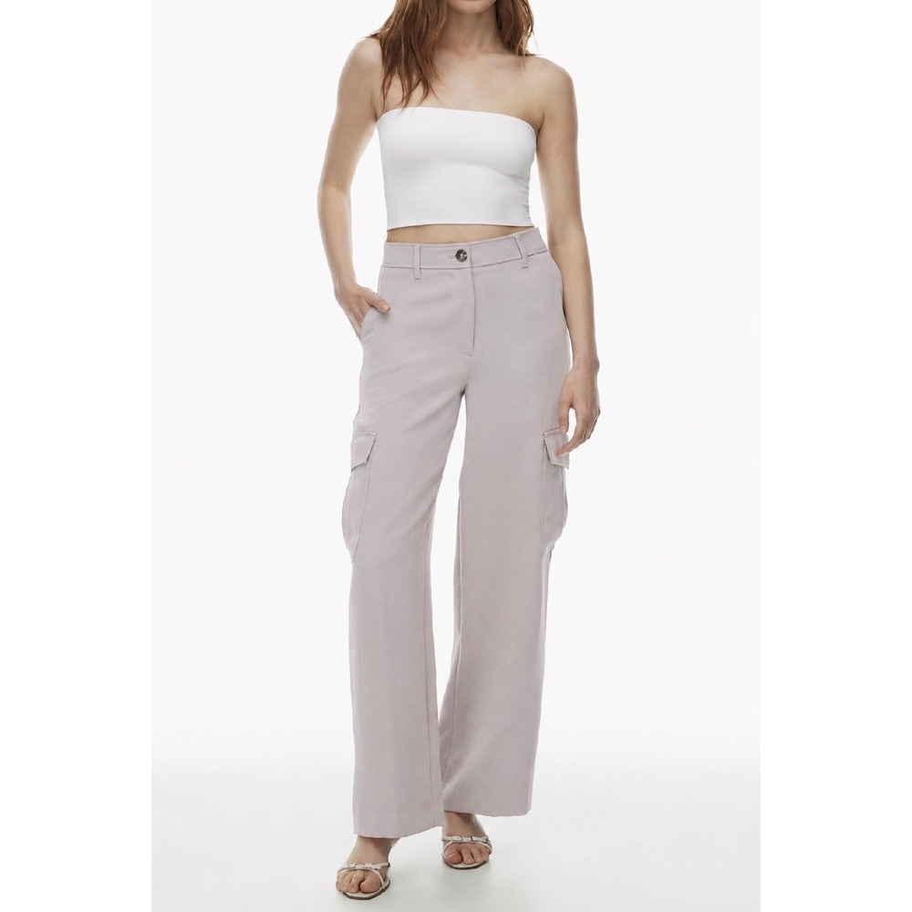 Aritzia Wilfred Bridger Cargo Pants Women's 00 Ashen Wide Leg Crepette